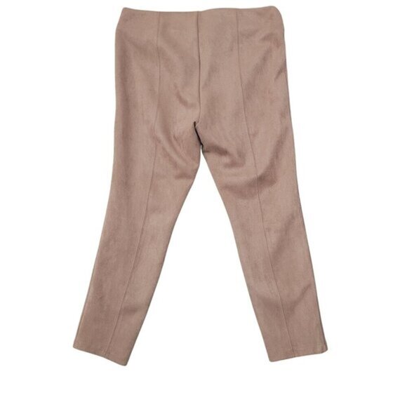 Marc New York Womens XL Faux Suede‎ Legging Pants Light Pink  JCT - Picture 2 of 6